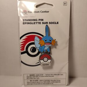 Pokemon TCG Gallery Mudkip Standing Enamel Pin Official Nintendo Collectible